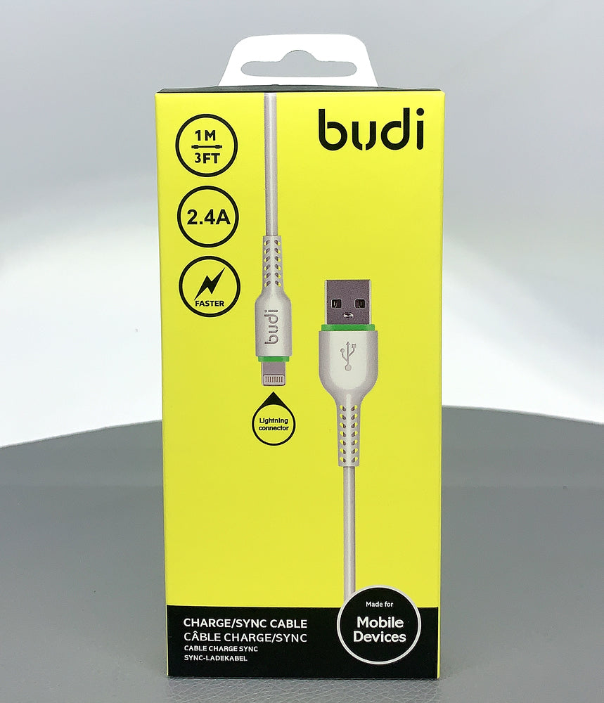 Budi 1M lightning 2.4A fast cable 158L 1meter