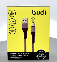 Load image into Gallery viewer, Budi 197L/2M i5 Lightning cable