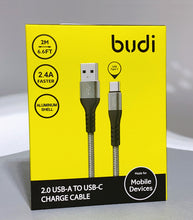 Load image into Gallery viewer, Budi 2m Type-C cable 197T