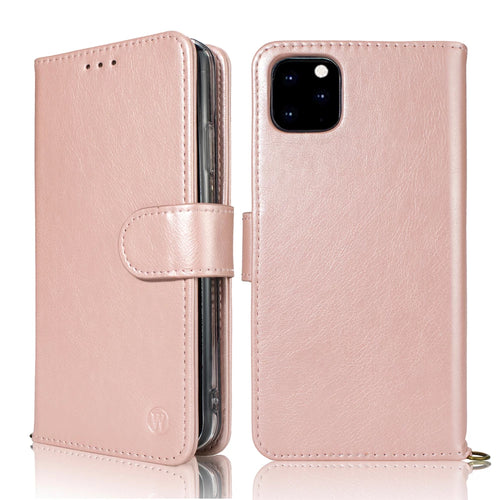 iphone 11Pro MAX 6.5 Wetherby ( Calfskin ) handmade magnetic case with strap