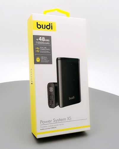 Budi 2 usb 10000 mAh power system XS J085 power bank Portable Battery