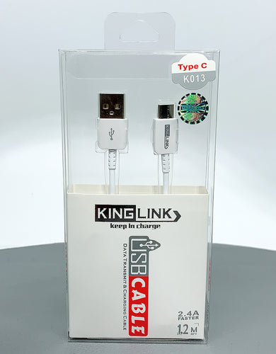 Kinglink KL 2.4A faster 1M type c cable K013