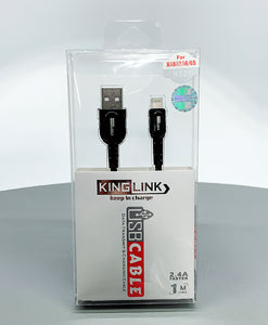 Kinglink KL 2.4A faster 1M ip7 fabric cable K021