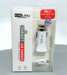 Kinglink KDC-3.1 2USB LED light smart car charger