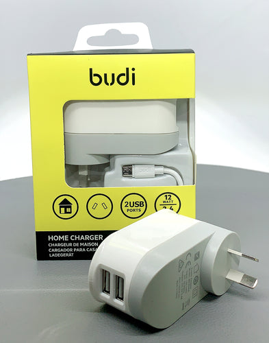 Budi M8J029AM home charger with micro cable